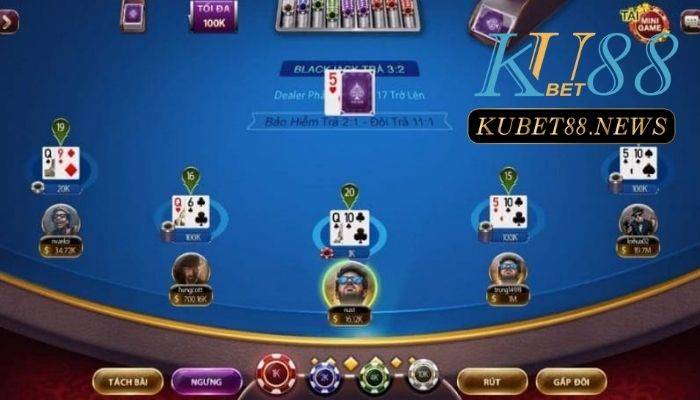 Tham gia Game bài Blackjack Kubet với các lợi ích tuyệt vời