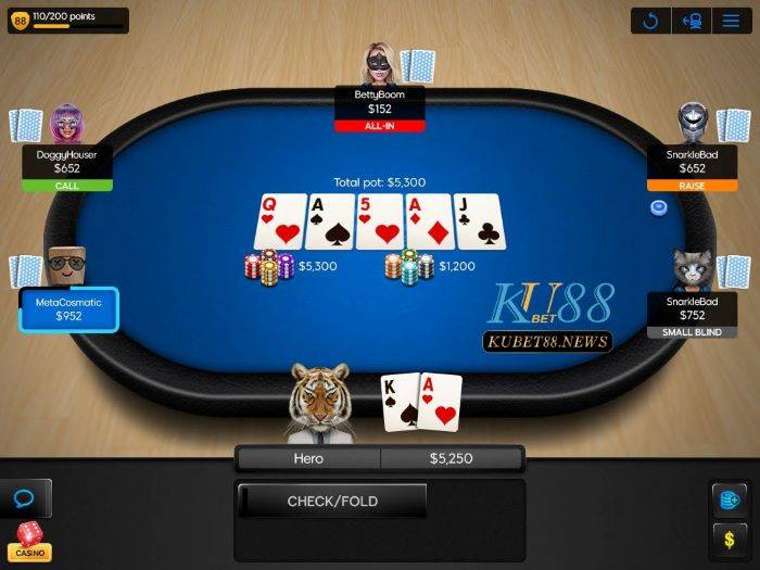 Nhà cái Kubet88- Điểm đến của trò chơi Poker